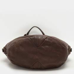 Givenchy Brown Textured Leather Small Tinhan Hobo Bag