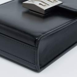 مملوكة مسبقًا Givenchy Black Glossy Leather Mini 4G Crossbody Bag