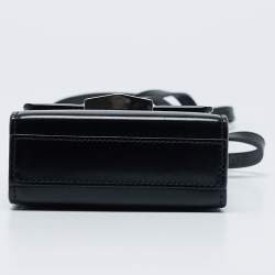 مملوكة مسبقًا Givenchy Black Glossy Leather Mini 4G Crossbody Bag