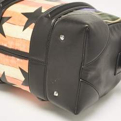 Givenchy Multicolor Coated Canvas and Leather Lucrezia American Flap Bag