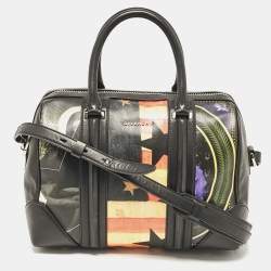 Givenchy Multicolor Coated Canvas and Leather Lucrezia American Flap Bag
