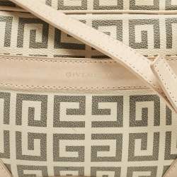 Givenchy Beige/Grey Signature Canvas and Leather Crossbody Bag