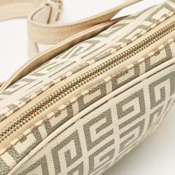 Givenchy Beige/Grey Signature Canvas and Leather Crossbody Bag