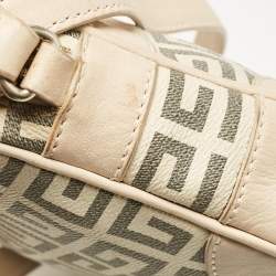 Givenchy Beige/Grey Signature Canvas and Leather Crossbody Bag