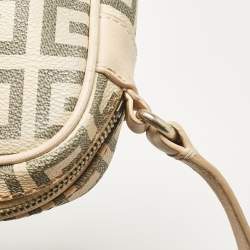 Givenchy Beige/Grey Signature Canvas and Leather Crossbody Bag
