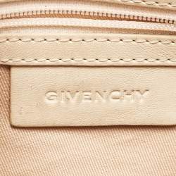Givenchy Beige/Grey Signature Canvas and Leather Crossbody Bag