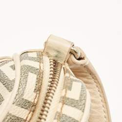 Givenchy Beige/Grey Signature Canvas and Leather Crossbody Bag