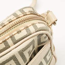 Givenchy Beige/Grey Signature Canvas and Leather Crossbody Bag