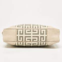 Givenchy Beige/Grey Signature Canvas and Leather Crossbody Bag