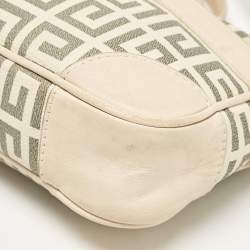 Givenchy Beige/Grey Signature Canvas and Leather Crossbody Bag