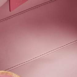 مملوكة مسبقًا Givenchy Pink Monogram Coated Canvas and Leather Small Moon Cut Shoulder Bag