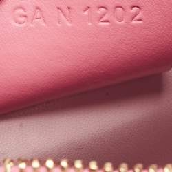 مملوكة مسبقًا Givenchy Pink Monogram Coated Canvas and Leather Small Moon Cut Shoulder Bag