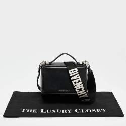 Pre Owned حقيبة كروس جيفنشي ميني باندورا بوكس جلد أسود