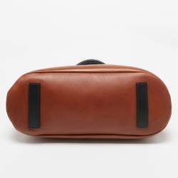 مملوكة مسبقًا Givenchy Brown/Black Leather Obsedia Satchel