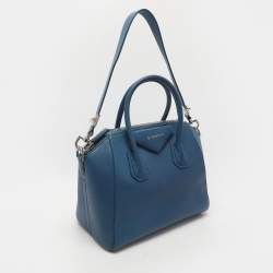 Givenchy Blue Leather Small Antigona Satchel