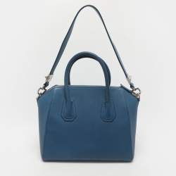 Givenchy Blue Leather Small Antigona Satchel