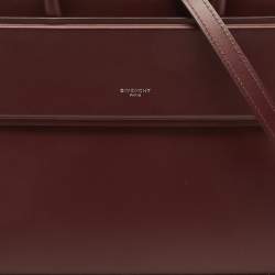 Givenchy Burgundy Leather Small Horizon Tote