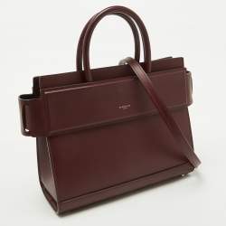 Givenchy Burgundy Leather Small Horizon Tote