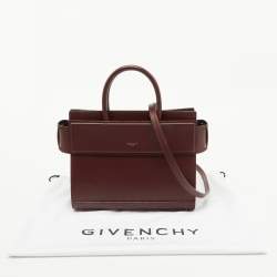 Givenchy Burgundy Leather Small Horizon Tote