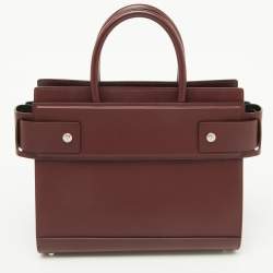 Givenchy Burgundy Leather Small Horizon Tote