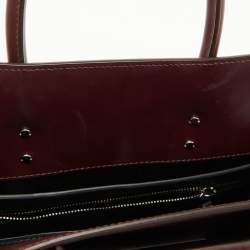 Givenchy Burgundy Leather Small Horizon Tote