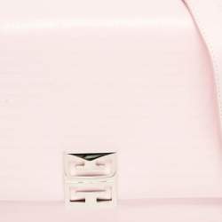 Givenchy Pink Embossed Leather Large 4G Shoulder Bag