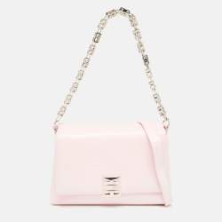 Givenchy Pink Embossed Leather Large 4G Shoulder Bag