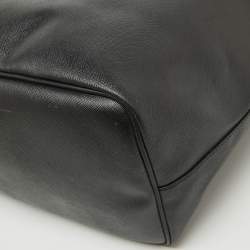 Givenchy Black Leather Antigona Rottweiler Print Shopper Tote 