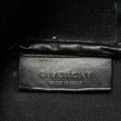 Givenchy Black Leather Antigona Rottweiler Print Shopper Tote 
