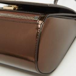 Givenchy Brown Leather Mini Pandora Box Shoulder Bag