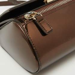 Givenchy Brown Leather Mini Pandora Box Shoulder Bag