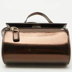 Givenchy Brown Leather Mini Pandora Box Shoulder Bag
