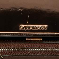 Givenchy Brown Leather Mini Pandora Box Shoulder Bag