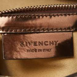Givenchy Brown Leather Mini Pandora Box Shoulder Bag