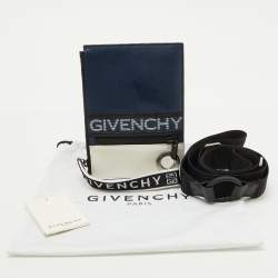 Givenchy Blue/White Leather Sac Bandouillere Fin Crossbody Bag