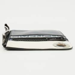 Givenchy Blue/White Leather Sac Bandouillere Fin Crossbody Bag
