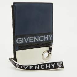 Givenchy Blue/White Leather Sac Bandouillere Fin Crossbody Bag