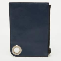Givenchy Blue/White Leather Sac Bandouillere Fin Crossbody Bag