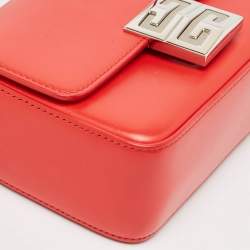 Givenchy Red Leather Mini 4G Crossbody Bag