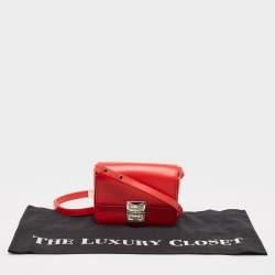 Givenchy Red Leather Mini 4G Crossbody Bag