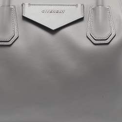 Givenchy Grey Leather Medium Antigona Soft Satchel