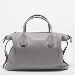 Givenchy Grey Leather Medium Antigona Soft Satchel