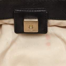 Givenchy Light Beige/Black Monogram Nylon and Leather Hobo