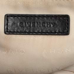Givenchy Light Beige/Black Monogram Nylon and Leather Hobo