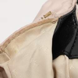 Givenchy Light Beige/Black Monogram Nylon and Leather Hobo