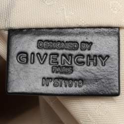 Givenchy Light Beige/Black Monogram Nylon and Leather Hobo