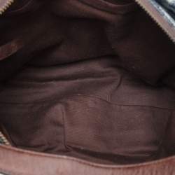 Givenchy Blue/Brown Fabric and Leather Shoulder Bag