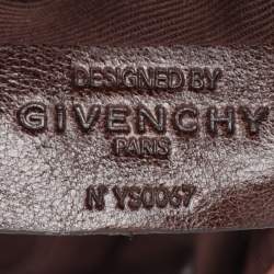 Givenchy Blue/Brown Fabric and Leather Shoulder Bag