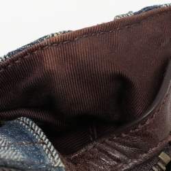 Givenchy Blue/Brown Fabric and Leather Shoulder Bag