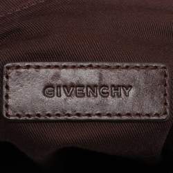 Givenchy Blue/Brown Fabric and Leather Shoulder Bag